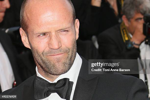 Jason Statham attends "The Expendables 3" Premiere at the 67th Annual Cannes Film Festival on May 18, 2014 in Cannes, France.