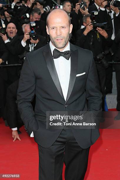 Jason Statham attends "The Expendables 3" Premiere at the 67th Annual Cannes Film Festival on May 18, 2014 in Cannes, France.