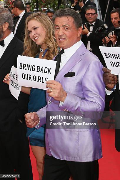 Sylvester Stallone attends "The Expendables 3" Premiere at the 67th Annual Cannes Film Festival on May 18, 2014 in Cannes, France.