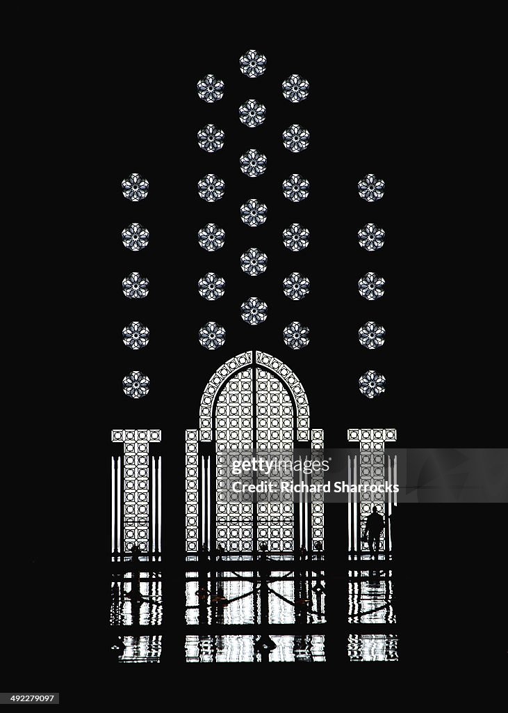 Mosque door silhouette.