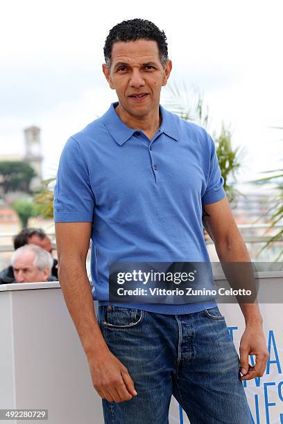 Actor Roschdy Zem attends the "Bird People" photocall at the 67th Annual Cannes Film Festival on May 19, 2014 in Cannes, France.