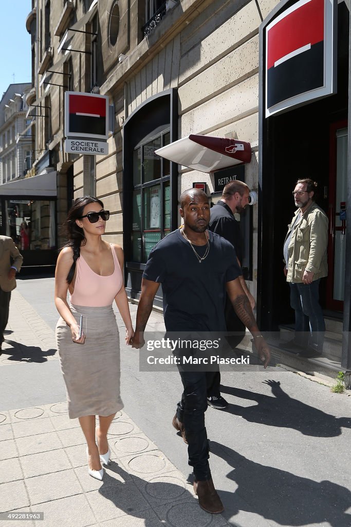 Kim Kardashian Sighting In Paris