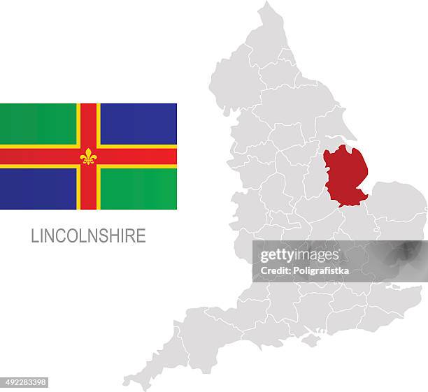 6 Vinyl-Aufkleber 'Lincolnshire Flagge' - 4 Cm, Wetterfest, Für Auto, Helm, Laptop & Mehr