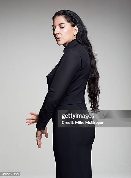 Artist Marina Abramovic is photographed for The Guardian Newspaper on April 17, 2014 in New York City.