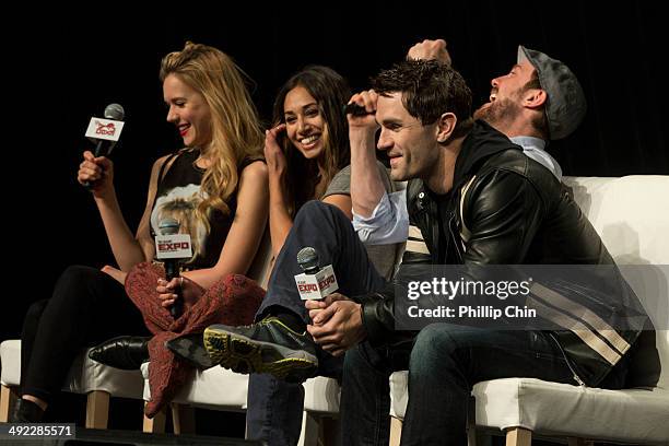 Actors Kristen Hager, Meaghan Rath, Sam Huntington and Sam Witwer talk about their experiences on their show "Being Human" in the "Spotlight on Being...