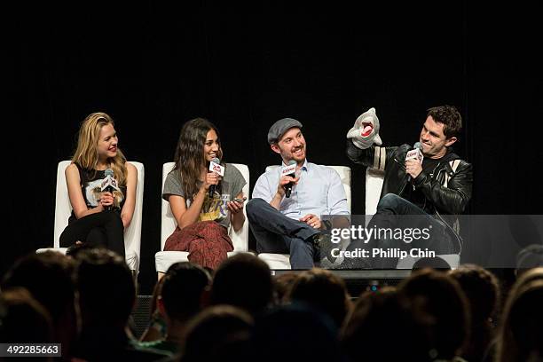 Actors Kristen Hager, Meaghan Rath, Sam Huntington and Sam Witwer talk about their experiences on their show "Being Human" in the "Spotlight on Being...