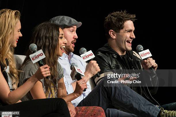 Actors Kristen Hager, Meaghan Rath, Sam Huntington and Sam Witwer talk about their experiences on their show "Being Human" in the "Spotlight on Being...