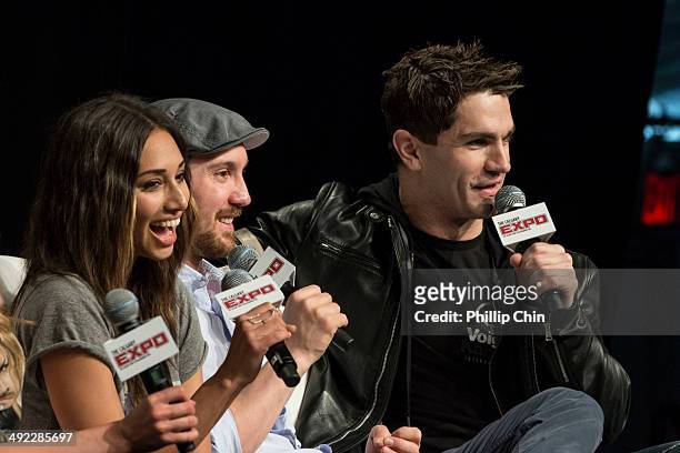 Actors Meaghan Rath, Sam Witwer and Sam Huntington talk about their experiences on their show "Being Human" in the "Spotlight on Being Human" panel...