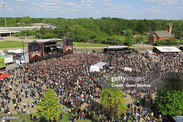 General view is seen during 2014 Rock On The Range at Columbus Crew Stadium on May 18, 2014 in Columbus, Ohio.