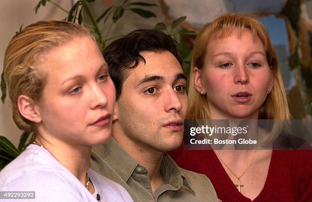 Children of Dr. Dirk Greineder, left to right, Britt Greineder Colin Greineder and Kirsten Greineder discuss why they believe their father is...