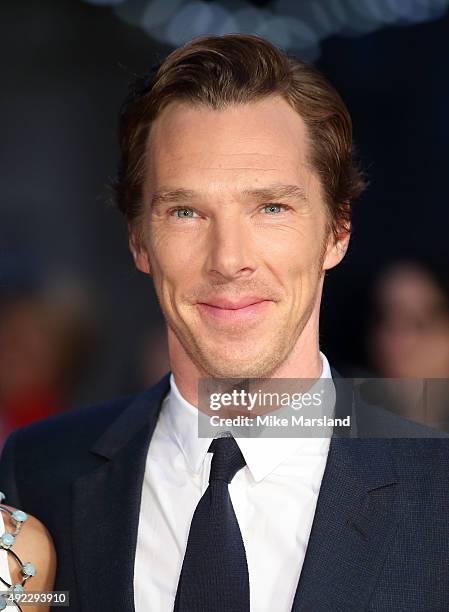 Benedict Cumberbatch attends a screening of "Black Mass" during the BFI London Film Festival at Odeon Leicester Square on October 11, 2015 in London,...