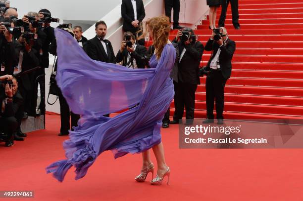 Jessica Chastain attends the "Foxcatcher" premiere during the 67th Annual Cannes Film Festival on May 19, 2014 in Cannes, France.