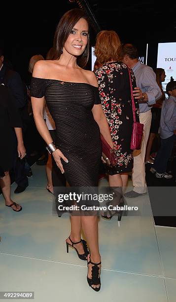 Karent Sierra attendes Miami Fashion Week at the Miami Beach Convention Center on May 16, 2014 in Miami Beach, Florida.