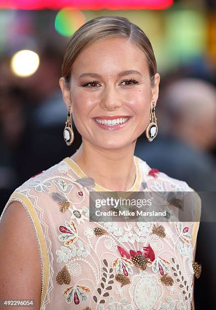 Brie Larson attends a screening of 'Room' during the BFI London Film Festival at Vue Leicester Square on October 11, 2015 in London, England.