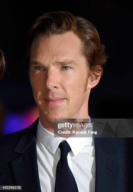 Benedict Cumberbatch attends a screening of "Black Mass" during the BFI London Film Festival at Odeon Leicester Square on October 11, 2015 in London,...