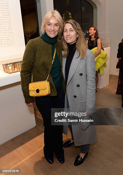 Vanessa Bruno attends a private gallery view before Laurence & Patrick Seguin host an intimate dinner in celebration of the opening of their London...