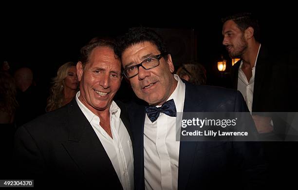 Victorino Noval and Mark Valinsky attend his birthday celebration at The Vineyard Beverly Hills on October 10, 2015 in Beverly Hills, California.