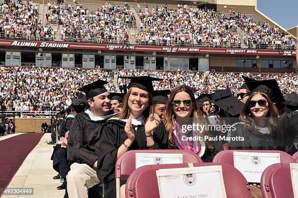 General atmosphere at Boston College's 138th Annual Commencement Exercises on May 19, 2014 in Boston, Massachusetts.