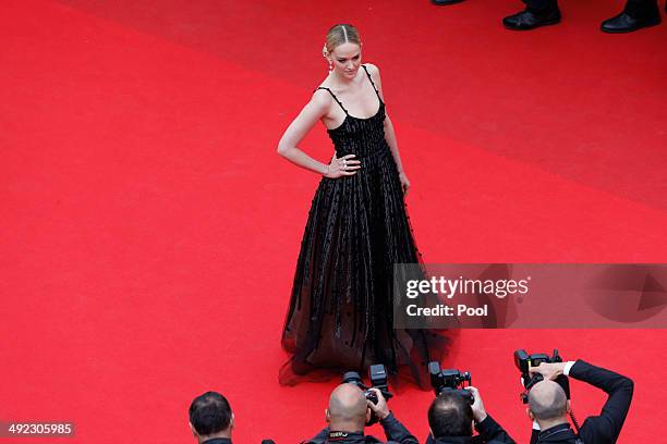 Jess Weixler attends the "Foxcatcher" premiere during the 67th Annual Cannes Film Festival on May 19, 2014 in Cannes, France.