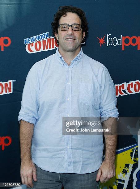 Writer Raven Metzner of the television series Sleepy Hollow attends New York Comic-Con 2015 day 4 at the Jacob K. Javits Convention Center on October...