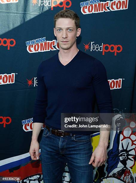 Zach Appelman of the television series Sleepy Hollow attends New York Comic-Con 2015 day 4 at the Jacob K. Javits Convention Center on October 11,...