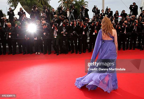 Jessica Chastain attends the "Foxcatcher" Premiere at the 67th Annual Cannes Film Festival on May 19, 2014 in Cannes, France.