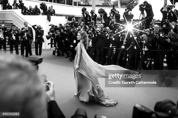 Jessica Chastain attends the 'Foxcatcher' premiere during the 67th Annual Cannes Film Festival on May 19, 2014 in Cannes, France.