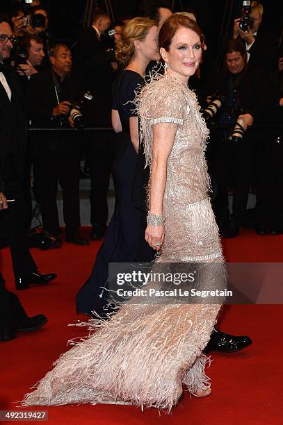 Actress Julianne Moore attends the "Maps To The Stars" premiere during the 67th Annual Cannes Film Festival on May 19, 2014 in Cannes, France.