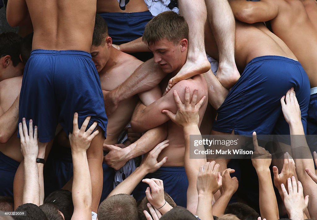 U.S. Naval Academy Freshmen Take Part In Annual Herndon Monument Climb