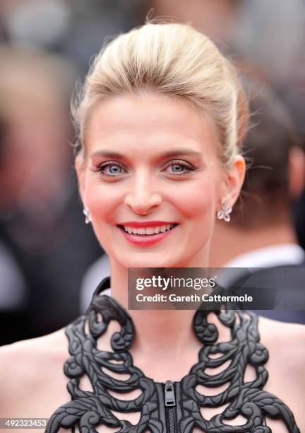 Sarah Marshall attends the "Foxcatcher" premiere during the 67th Annual Cannes Film Festival on May 19, 2014 in Cannes, France.