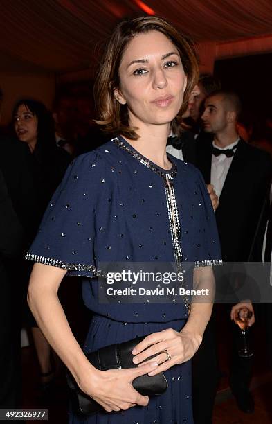 Sofia Coppola attends the "Foxcatcher" party hosted by Annapurna at Baoli Beach during the 67th Cannes Film Festival on May 19, 2014 in Cannes,...