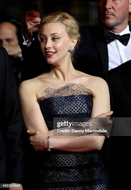 Sarah Gadon attends the "Maps To The Stars" Premiere at the 67th Annual Cannes Film Festival on May 19, 2014 in Cannes, France.