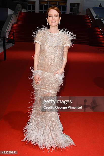 Actress Julianne Moore attends the "Maps To The Stars" Premiere at the 67th Annual Cannes Film Festival on May 19, 2014 in Cannes, France.