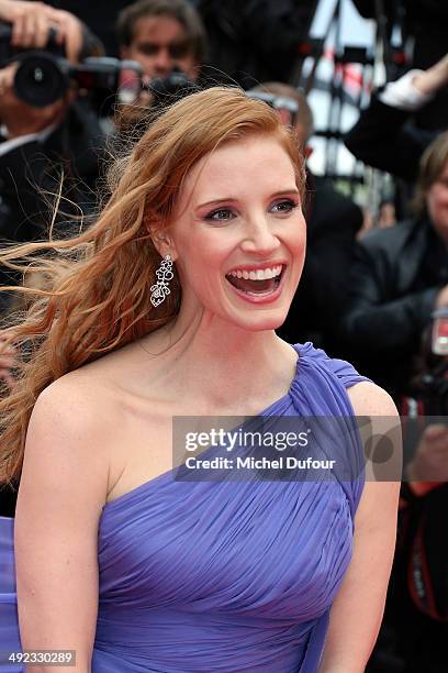 Jessica Chastain attends the Premiere of "Foxcatcher" at the 67th Annual Cannes Film Festival on May 19, 2014 in Cannes, France.