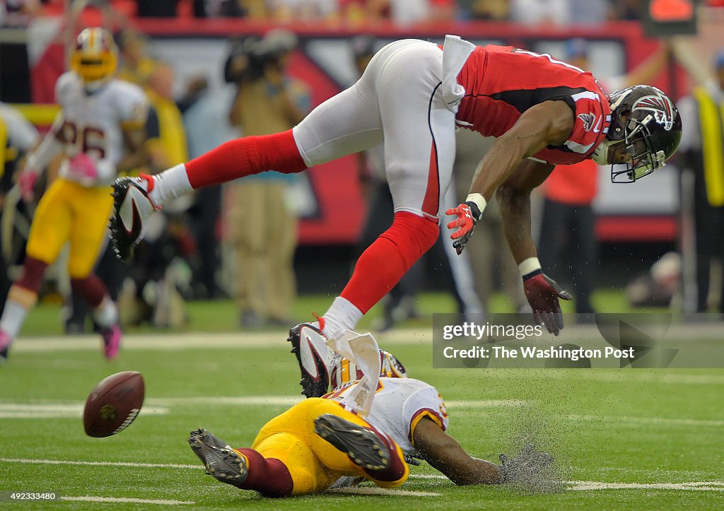 The Atlanta Falcons play the Washington Redskins