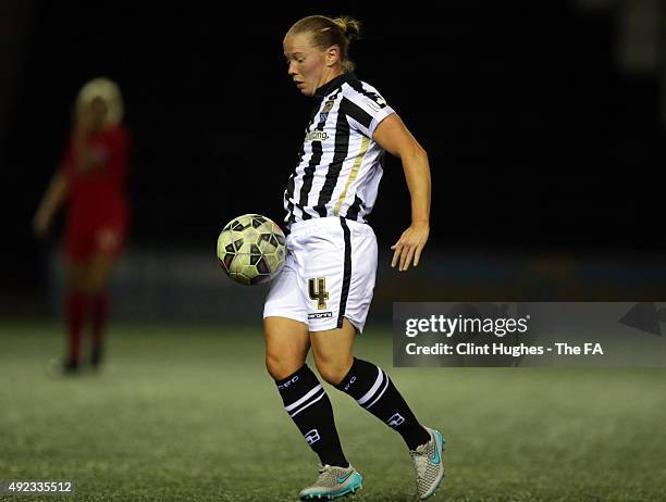 Danielle Buet of Notts County Ladies in action during the Continenetal Cup Semi-Final match between Liverpool Ladies and Notts County Ladies at the...