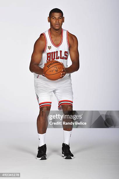 Cristiano Da Silva Felicio of the Chicago Bulls poses for a portrait during Media Day on September 28, 2015 at the Advocate Center in Chicago,...