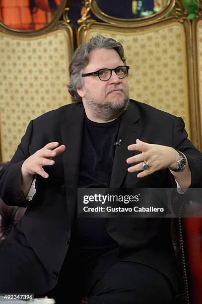 Guillermo del Toro visit the set of Univisions "Despierta America" to promote the film "Crimson Peak"at Univision Studios on October 12, 2015 in...