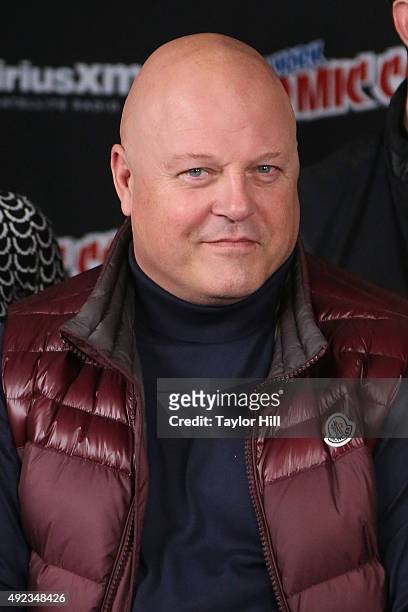 Michael Chiklis visits the SiriusXM Studios during New York Comic-Con at The Jacob K. Javits Convention Center on October 11, 2015 in New York City.