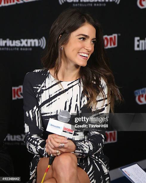 Nikki Reed visits the SiriusXM Studios during New York Comic-Con at The Jacob K. Javits Convention Center on October 11, 2015 in New York City.