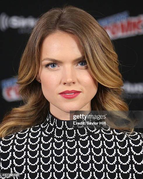 Erin Richards visits the SiriusXM Studios during New York Comic-Con at The Jacob K. Javits Convention Center on October 11, 2015 in New York City.