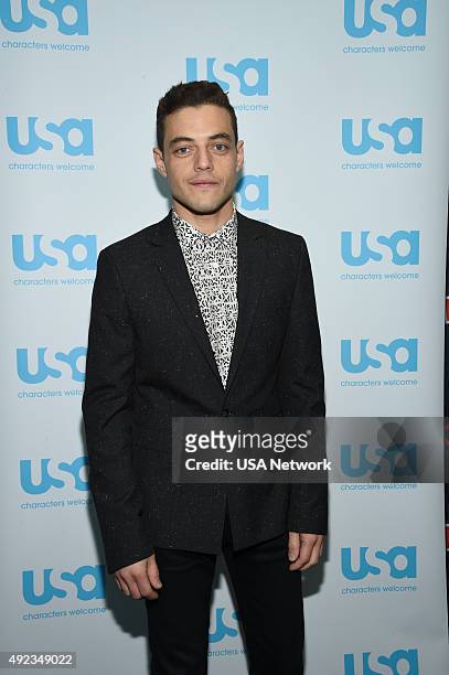 Colony and Mr. Robot Press Room" -- Pictured: Rami Malek --