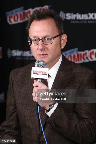 Michael Emerson visits the SiriusXM Studios during New York Comic-Con at The Jacob K. Javits Convention Center on October 11, 2015 in New York City.