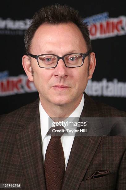 Michael Emerson visits the SiriusXM Studios during New York Comic-Con at The Jacob K. Javits Convention Center on October 11, 2015 in New York City.