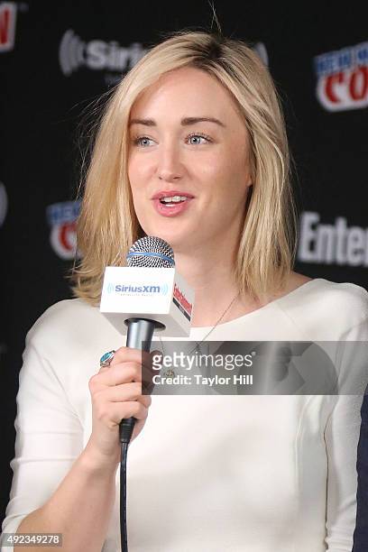 Ashley Johnson visits the SiriusXM Studios during New York Comic-Con at The Jacob K. Javits Convention Center on October 11, 2015 in New York City.