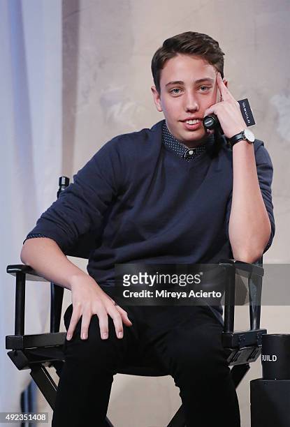Actor Ryan Lee attends AOL Build Presents: "Goosebumps" at AOL Studios In New York on October 12, 2015 in New York City.