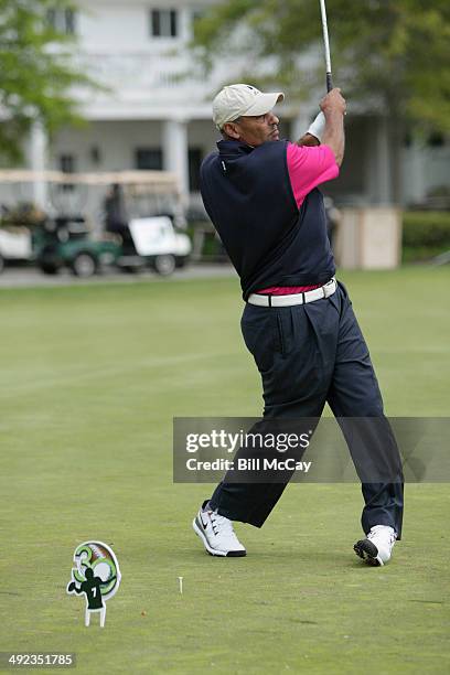 Herm Edwardsi NFL Analyst for ESPN attends the 30 year Anniversary of the Ron Jaworski Celebrity Golf Challenge at Atlantic City Country Club May 19,...