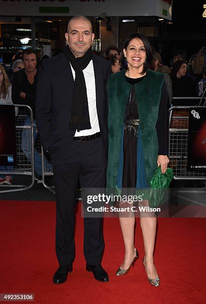 Hany Abu-Assad and Amire Diab attend 'The Idol' Sonic Gala, In Association With MOBO Film during the BFI London Film Festival at Vue Leicester Square...