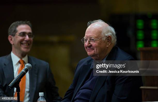 Princeton Professor Angus Deaton speaks about winning the Nobel Prize in Economics at a press conference on October 12, 2015 in Princeton, New...