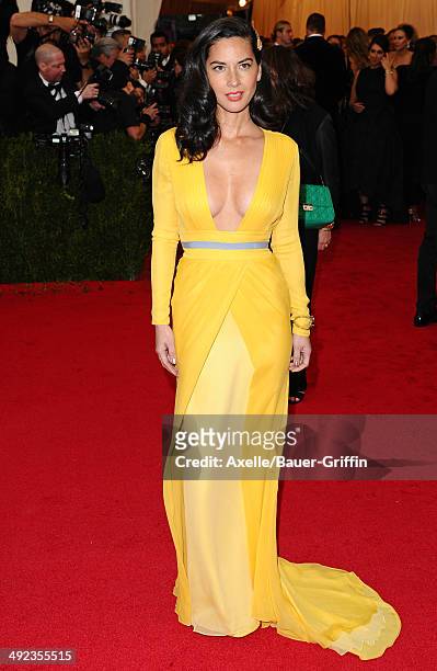 Olivia Munn attends the 'Charles James: Beyond Fashion' Costume Institute Gala at the Metropolitan Museum of Art on May 5, 2014 in New York City.